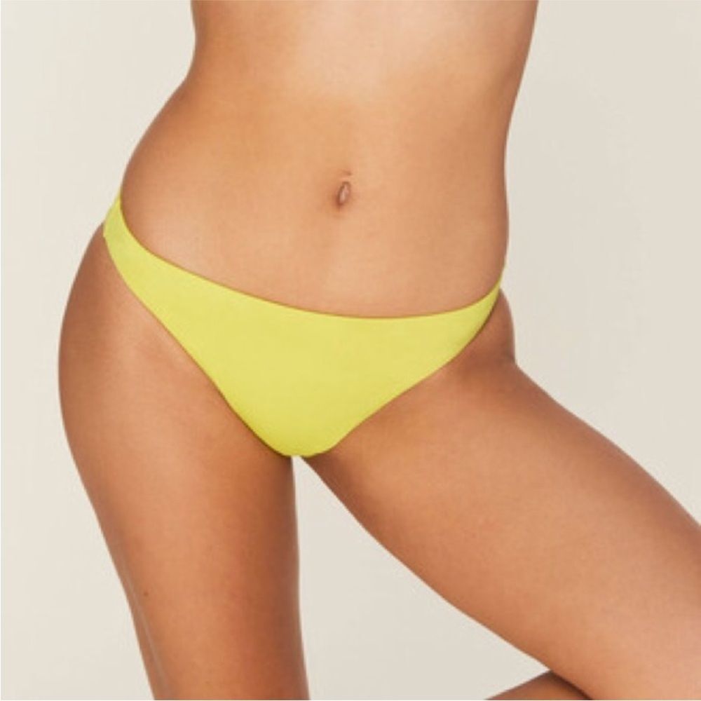 NWT Andie Swim The Cheeky Bottom Size Large Honeysuckle Yellow Bikini Bottom